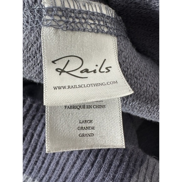 Rails Sweatshirt Top Women's Large Blue Camouflage Outdoor Pullover Camo - Picture 5 of 10